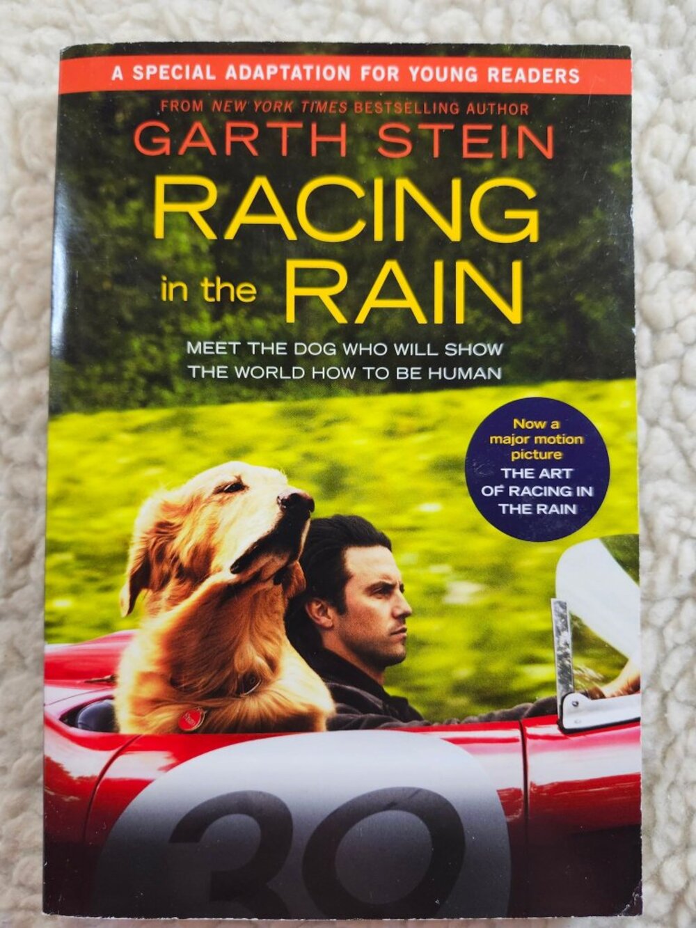 Garth Stein Racing in the Rain My Life as a Dog YA Paperback 2019 Movie Tie-In